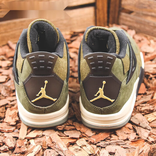 耐克（NIKE）Air Jordan 4 AJ4军绿 耐磨高帮复古篮球鞋 FB9927-200 FB9928-200【现货】 40 支持鉴定