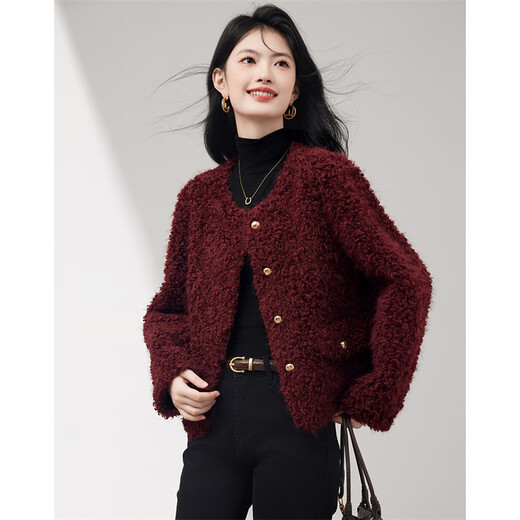 Xinfeiyu imitation lamb wool jacket for women 25 autumn and winter, high-end, noble, age-reducing temperament, imitation fur for small people