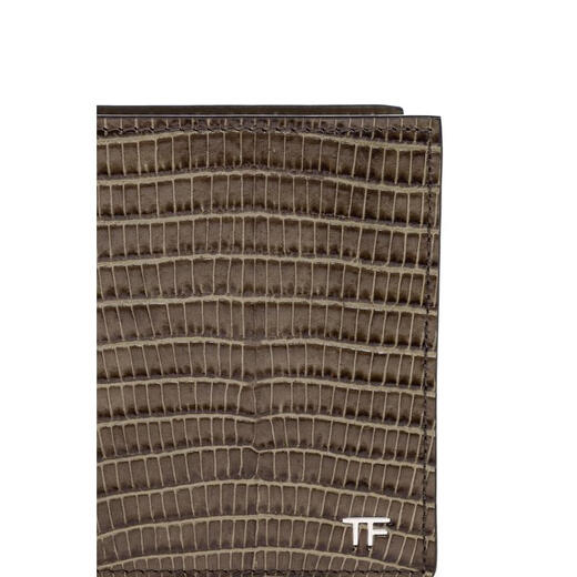 汤姆.福特（TOM FORD）精品真皮男士钱包手工定制复古纹理商务简约款 棕色 TU