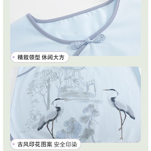 2025 Neue Baumwollpyjamas für Frauen Sommer kurzärmelig chinesischer Stil süße Sommer-Kumpel-Hose Cartoon Casual Home Clothing 9905 m [80-100jin [Jin ist gleich 0,5 kg]]