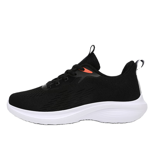 Hongxinger Frauenschuhe Frühling Neue Sportschuhe für Frauen leichter schockabsorbierender Laufschuhe, atmungsaktives weicher Sohle Freizeitschuhe Q686 Black 36