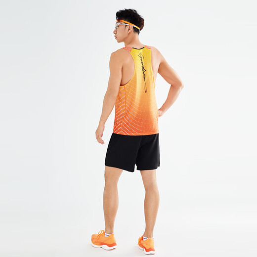 Do-win dios walker se chaleco de verano el verano transpirable maratón maratón corriendo camiseta sin mangas 2112020 naranja m