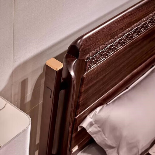 
Nanyang Hu Family (HOOS) Nanyang Hu Family Nanyang Hu Family Hongyun Series HE9930 All Solid Wood Large Bed Aili Ancient Yi Su Mu New Chinese Style Ancient HE9920 Bedside Table 560*452*501-Eku Others