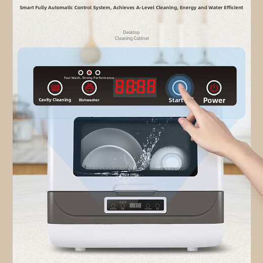 Siemens new desktop dishwasher household independent fully automatic all-in-cabinet small bowl and chopsticks dishwasher flagship model 6 sets normal temperature fruit and vegetable washing + high temperature dish washing