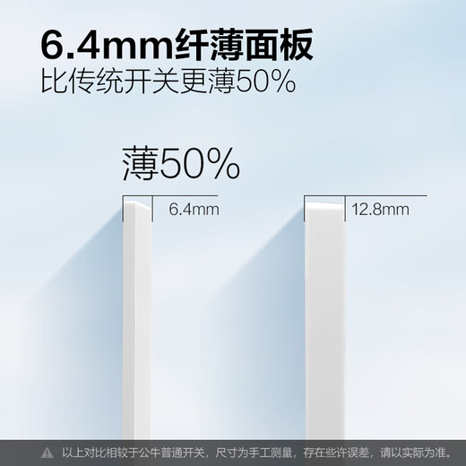Bull switch socket G57 butterfly wing ultra-thin two-open single control switch large panel switch G57K211 twilight snow white concealed installation