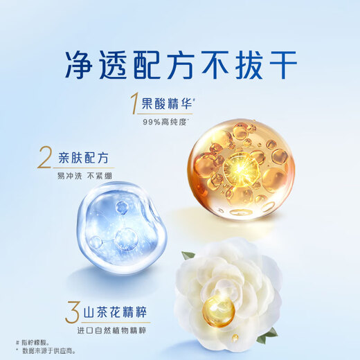 Safeguard Cleansing Gel Shower Gel, Camellia Scent 380g, Contains Fruit Acid, Long-lasting Fragrance, Same Style as Wang Chuqin