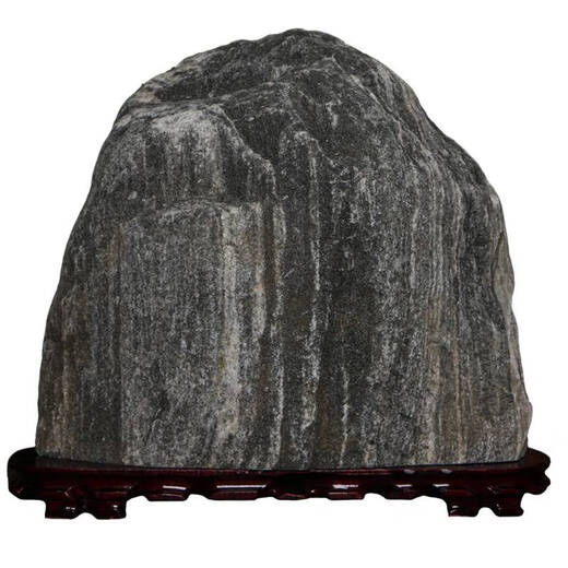 
Authentic Taishan stone Gan Dang indoor and outdoor natural stone Taishan authentic large backing stone landscape stone household ornaments Dark blue 13587
