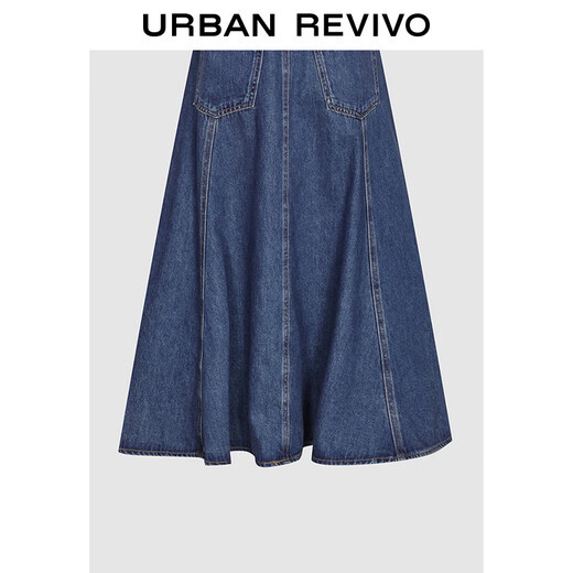 UR2025 Été Nouveau femme rétro Robe de jean sans manches à volants à volants UWG850113