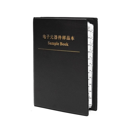 Qidi Resistor Book Capacitor Book Resistor Pack 0201 0402 0603 0805 1206 Resistor Resistor Component Chip Resistor Book 0603 Resistor Book 1% 170 Types 50 Only