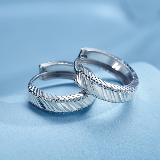 Meluxe platinum earrings for women PT950 platinum car flower sparkling earrings birthday gift for girlfriend and wife E14196 about 3.61g