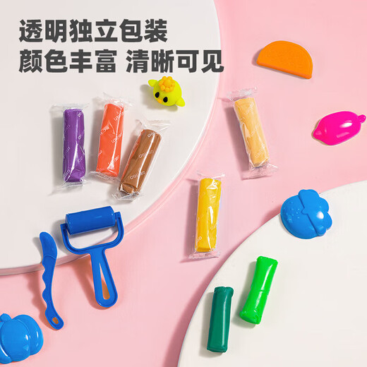 Deli 24 Color Clay Set детские игрушки пластинина нежная мягкая ультра -легкая глина творческая ручная ручная ручная работы для глиня