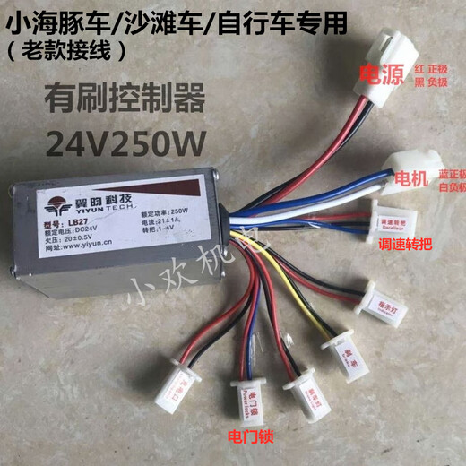 Yiyun 500W48V36V250W24V Little Dolphin Electric Skateboard Two Wheels Three Wheels ATV Brush Controller 250W/24V