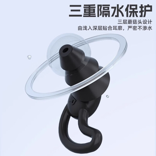 MDUG swimming nose plug, nose clip, anti-choking, waterproof, non-slip, silicone diving artifact, professional swimming auxiliary equipment, adult version, nose clip and earplugs, white set (universal for men and women)