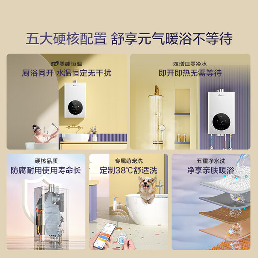 Haier produces Commander 16 liters zero cold water natural gas water heater OCC door-to-door installation state-subsidized household constant temperature supercharged energy-saving fast heating 16LSR7DRMCU1