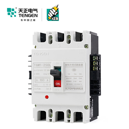 BAI MU GE TENGEN Tianzheng TGM1 switch circuit breaker 3340 with fire shunt release auxiliary contact signal 200A AC220VTGM1-400L/3340
