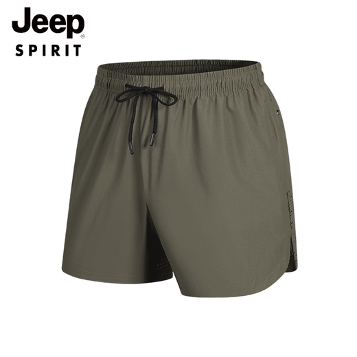 Jeep Spirit Runging Fitness Training Shorts Мужские летние модные толстые толстые мужчины рассылаются на три четверти брюки плюс жир плюс локко шелковой шелк.