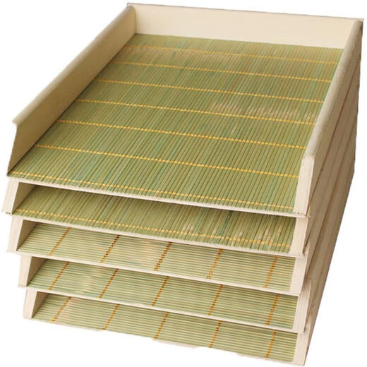 Hanboko customized dumpling tray bamboo wooden dumpling tray refrigerator freezer stacked dumpling tray dumpling curtain dumpling curtain dumpling box bamboo wood length 60 width 40 height 4cn