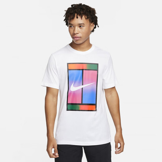 
Nike (NIKE) genuine tennis uniform for men 2025 Federer Nadal French Open Wimbledon commemorative shirt short-sleeved T-shirt training suit official HF6218-010 M