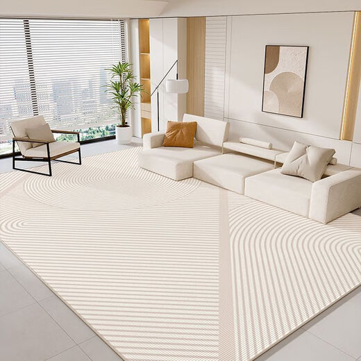 Tianjin carpet living room 2025 new light luxury sofa floor mat with no washing and erasable household waterproof bedroom thick PDD Qingqiang-13566 upgraded three-waterproof crystal velvet 1 piece wide 80*160 cm waterproof and clean with one wipe
