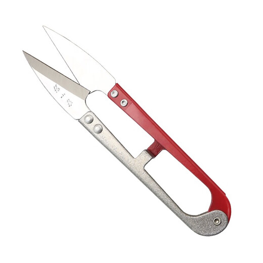 Zhang Xiaoquan yarn scissors household trimming thread small yarn scissors U-shaped spring two-color large yarn scissors sewing scissors two-color yarn scissors small size 12