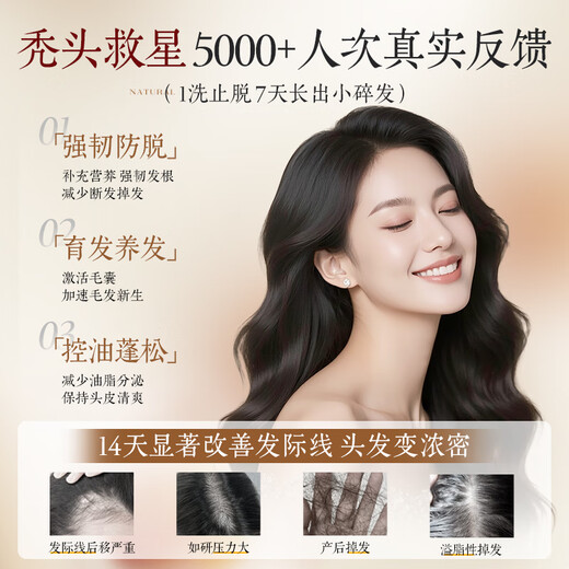 UIJO胖东來防脱育发洗发水生姜控油蓬松去屑固发男女金榜第1洗头膏露