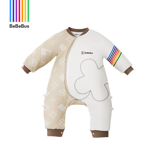 Bebebus baby sleeping bag spring, autumn and winter constant temperature children's pajamas universal warm baby pro split leg anti-kicking quilt double layer L size for all seasons