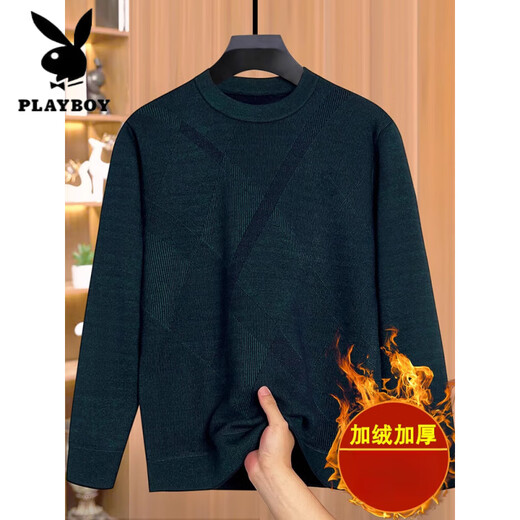 Playboy (Playboy) Daddy's Herbst- und Winterkleidung sowie samtiger Samtpullover für das warme Strickhemd mittleren Alters mittleren Alters mit mittleren Alters und älteren Großvatr.