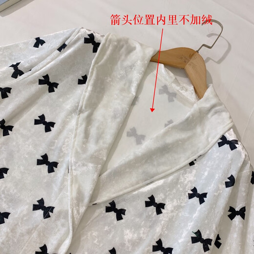 莫代尔睡衣女夏季2025年新款时尚气质金丝绒春秋冬季长袖睡袍性感长款浴 JDX-3527#睡袍黑色金丝绒 M
