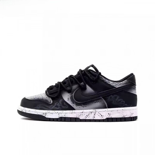 Nike (NIKE) sneakers customized Dunk gold python Wenming dark low top shoes men and women same style black gold without refund or exchange DD1391-101 (Team17-Eye of the Forest S-B 40