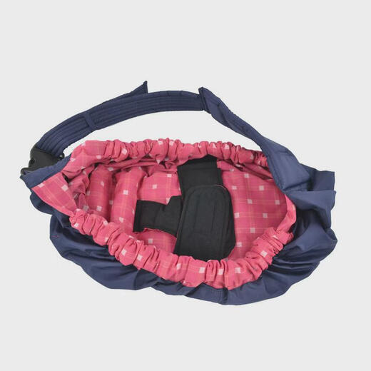 LNGA LANDGRE multi-functional baby strap baby back bag baby bag baby bag turban mother and baby feeding bag single and double shoulder strap blue ocean flower
