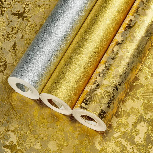 Pupan Gold Folie Taper Aufkleber Dekorative Farbe Golden Gold gelb Silber