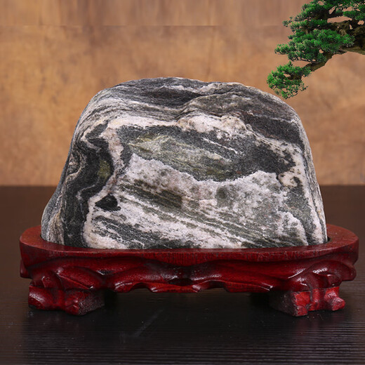 Hualeji Taishan Stone Natural Raw Stone Real Taishan Stone Dandang Indoor and Outdoor Office Landscape Stone Backing Stone Living Room Ornaments E2694-288