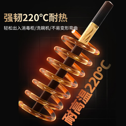 双枪福星高照KZ4882量贩装合金筷子家用家庭2025新款高档30双防滑 【30双装】欣欣向荣-银（27cm宴请款）.