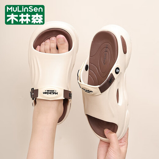 
Mulinsen one-shot men's summer home wear large-size men's shoes soft sole non-slip sports beach shoes simple and fashionable sandals