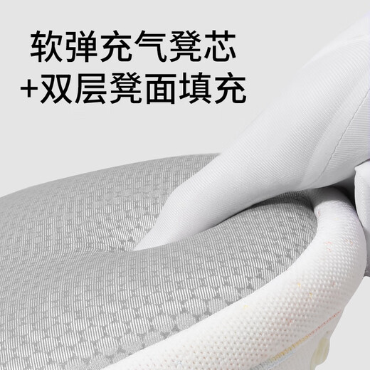 抱抱熊腰凳婴儿背带轻便四季宝宝坐凳宝宝外出前抱两用抱娃神器背婴带 白霓彩