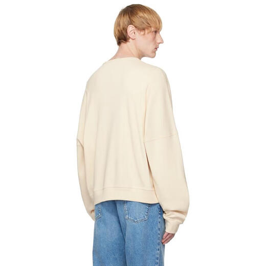 The Row Light Luxury Men's Beige GRETO Henley Ivory 20 | XL