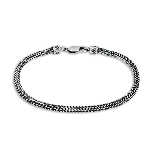 Zhaoliang square braid platinum bracelet for men and women PT950 platinum fashionable electric black craft couple gift 11.21 grams long 19cm wide about 3mm