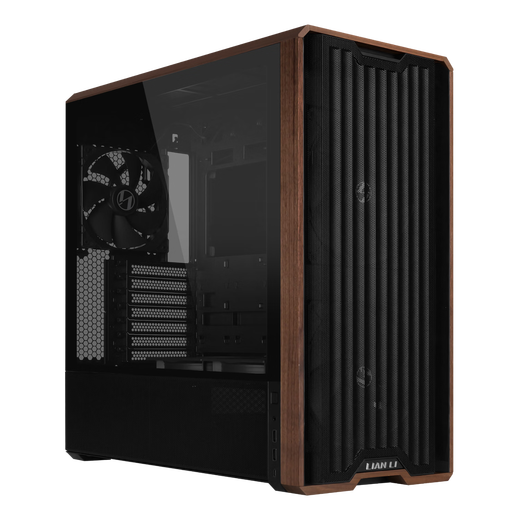 LIANLI L217 mid-tower desktop gaming case comes standard with 5 fans/supports EATX motherboard/supports back plug/dual switches 217 black + gold medal power supply 1200W