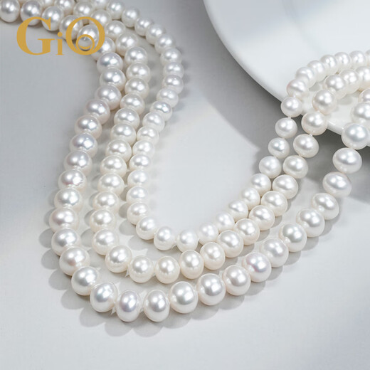 GiO Jewelry Pearl Necklace Fuyue Freshwater Pearl Gourd Buckle for Wife, Elders, Mom