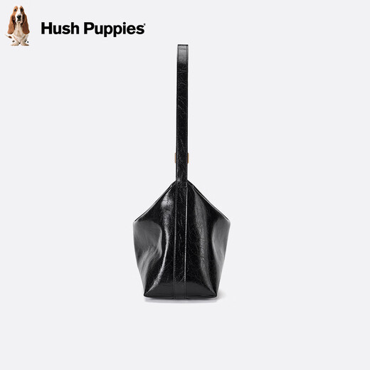 Hush Puppies Bolso de hombro para mujeres Bag Hobo de gran capacidad Fashionable Simple Axspit Bag, Regalo del Día de San Valentín chino a la novia a la esposa Black HA-157236875