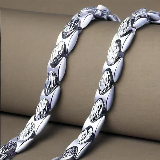 YIBIY same platinum necklace men's pt950 platinum necklace men's platinum necklace pendant pt999 platinum necklace men's white gold 62 cm