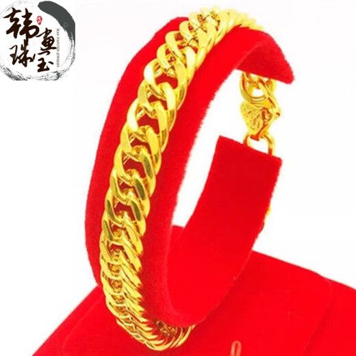 XCL Hong Kong 999 real gold bracelet for women, lucky four-leaf clover bracelet, gold rose bracelet, gift for mother, four-leaf clover bracelet, goddess model 12.8 g+