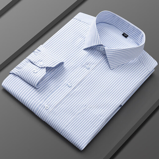CEO Yageo Spring and Summer New Popular Business Casual Men's Long Sleeve Shirt High-quality Anti-Wrinkle Multi-Color Shirt Men's Open 6636 M 185c45-210-220Jin[Jin equals 0.5 kg]
