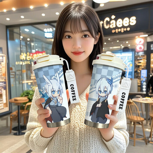 
Chengliu Light Meets Sky Peripheral Thermos Cup White Bird Shota Bookworm Wizard High-Precision Cartoon Large Capacity Girl Water Cup KFB3895