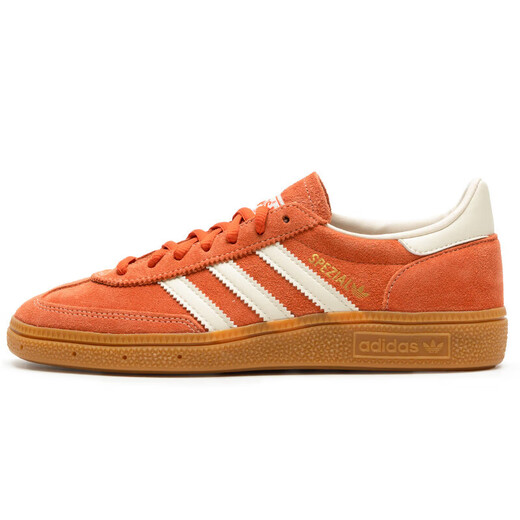 Adidas chaussures d'entraînement moral chaussures à bout en T trèfle chaussures pour hommes chaussures pour femmes 2025 automne et hiver nouvelles chaussures de sport de HANDBALL baskets IG6191 rouge brique/blanc cassé 36