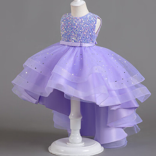 Prinzessin Ye Yus Sommerpinox Puffy Tail Kleid 3-14 Jahre alt modische Laufstegkostüm Champagner Golden A88, durchschnittliche Größe 17081-90jin [Jin ist 0,5 kg]