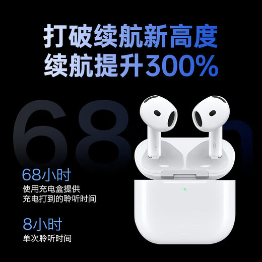 Huaqiangbei top-end exclusive hot-selling 100w official version Air4 generation Bluetooth headset wireless noise reduction semi-in-ear pods headset adapted to Apple iPhone16promax/15/14 original full-featured noise reduction version spatial audio + sliding tuning + renamed positioning + hot-selling million
