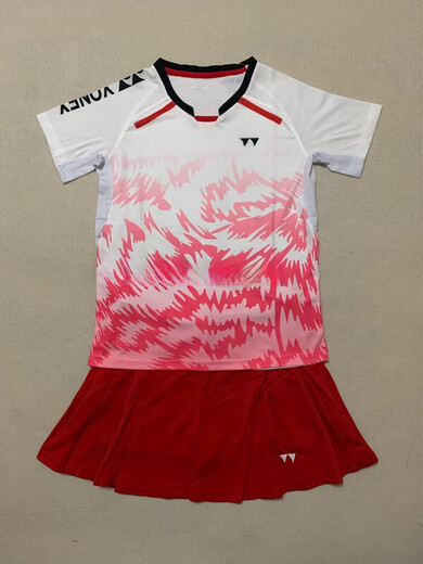 Yonex Sports Fot Fot Fot Brink Badminton костюм женский костюм Новый быстросохлый дышащий конкурс для соревнований в спортивных соревнованиях спортивных спортивных брюк с короткими рукавами и юбка 5009# Top Lop Lop Men Style L (женский 135-145 джин [Джин равняется 0,5 кг] можно носить)