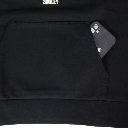 Lacost (Lacoste) Smiley co-marquée hommes et femmes 23 lettres automobiles nouvelles sweats sweats à capuche Smiley SH9273 SH9273-98-031 Black XS 2