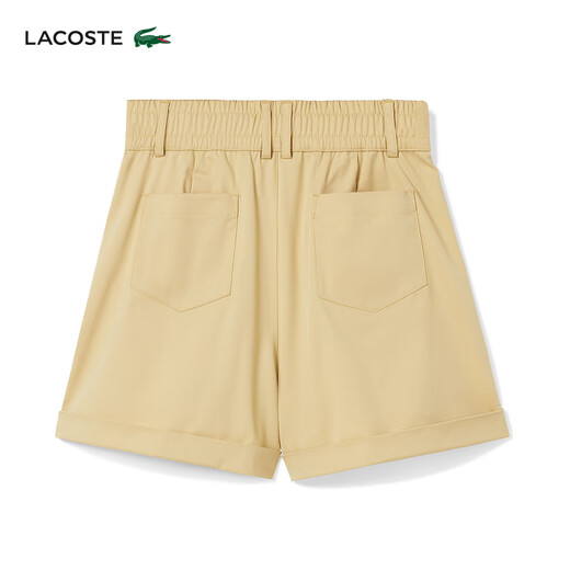 Lacost (LACOSTE) French crocodile women's spring fashion casual loose comfortable solid color shorts FF3880 031/black 34/155